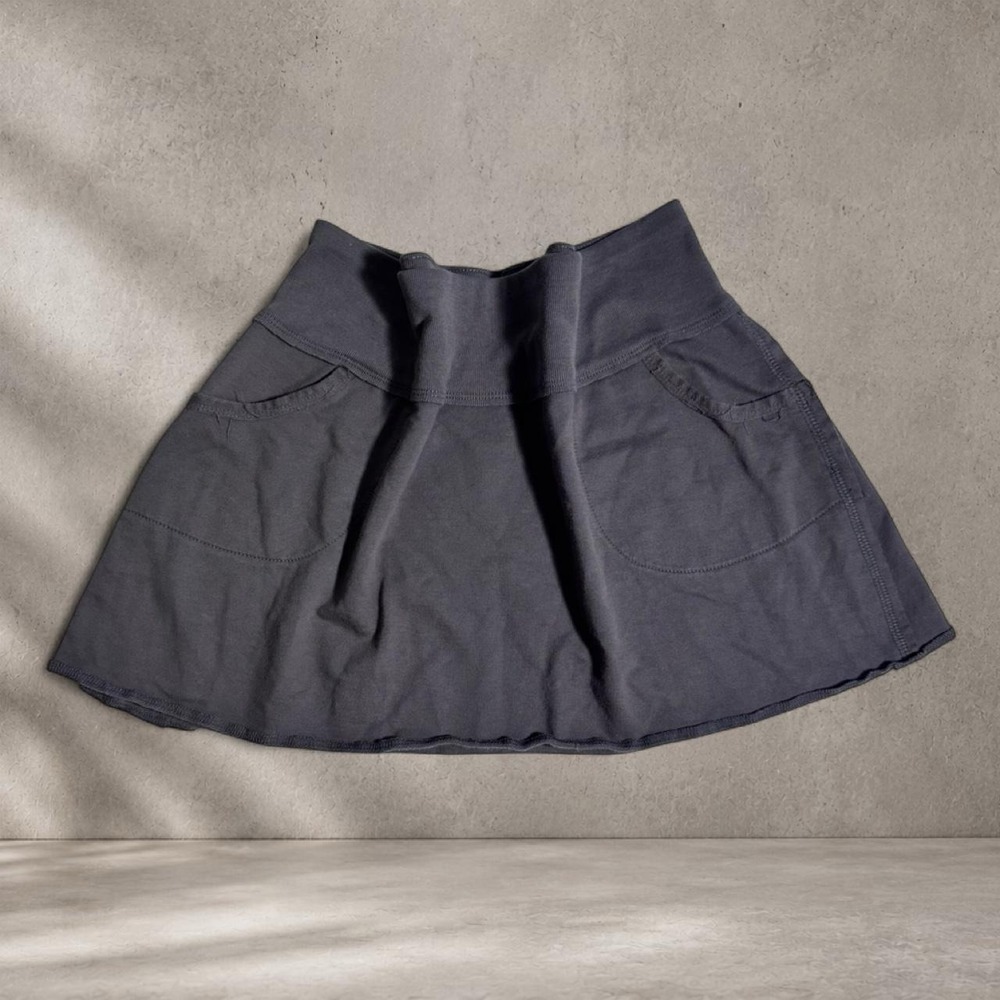 Y2K Derek Heart Grey mini skirt with pockets